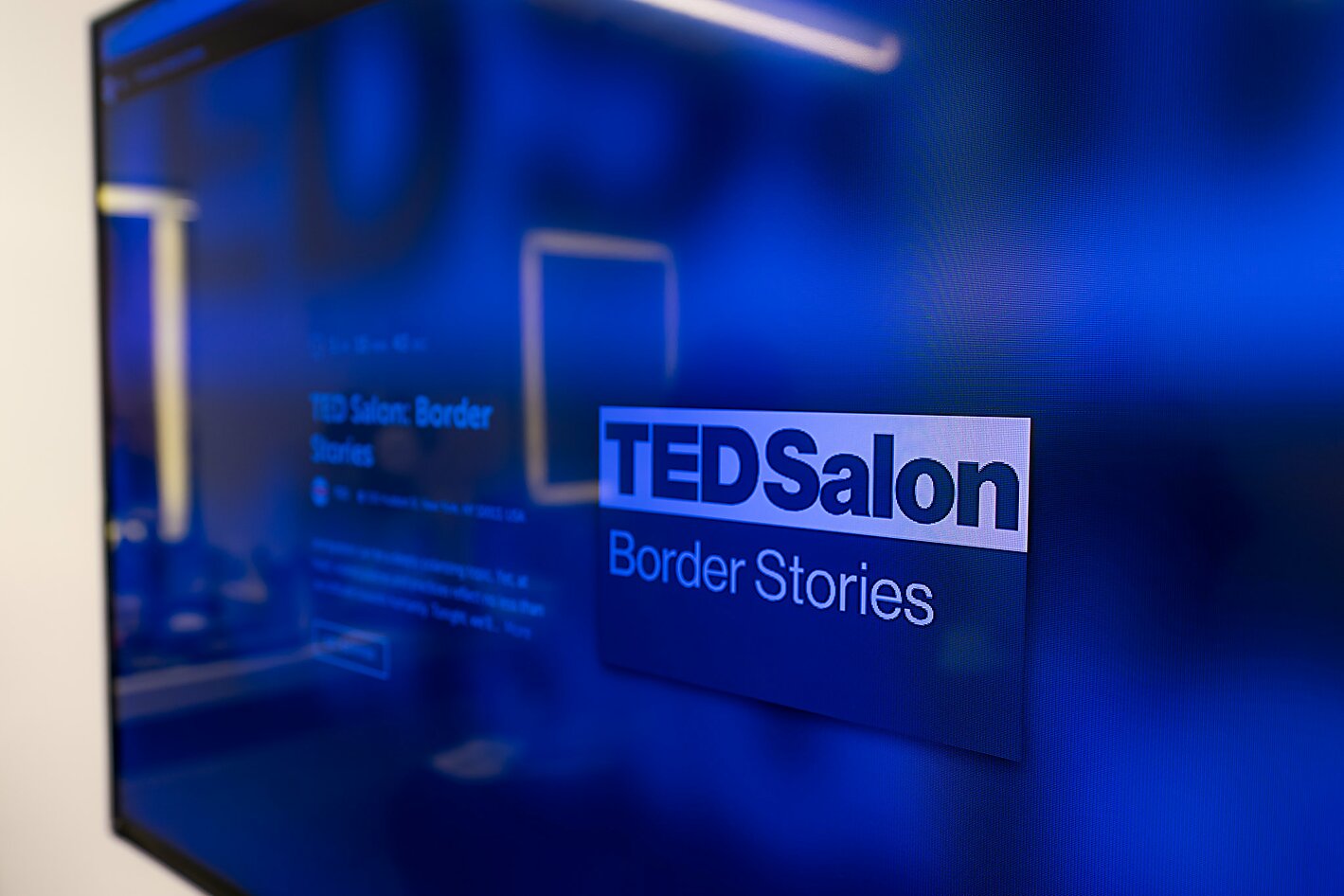 TEDSalon: Border Stories Sign