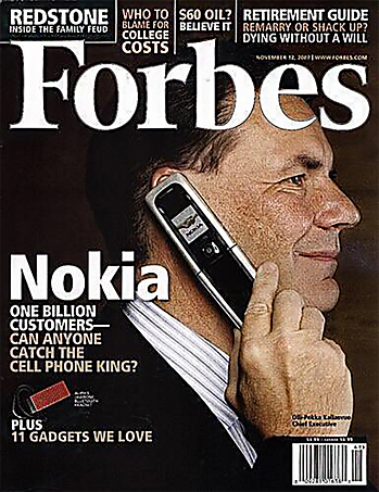 "Nokia: One Billion Customers- Can Anyone Catch the Cell Phone King?" Forbes Article