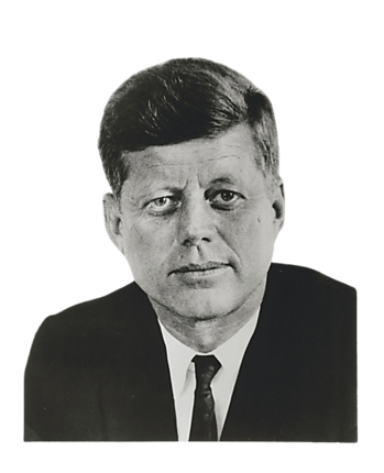 The official Presidential portrait of John F. Kennedy