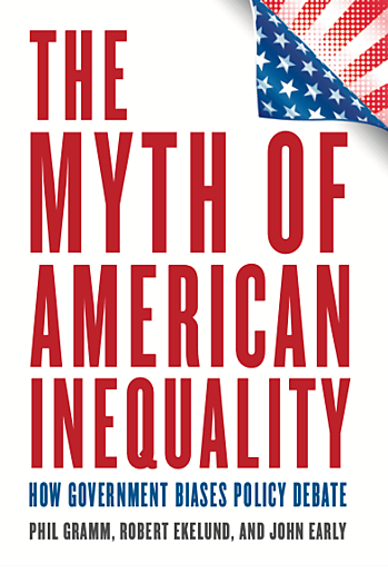 An image of the dust jacket for The Myth of American Inequality book.