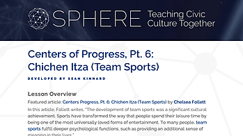 Centers of Progress - Team Sports Cover