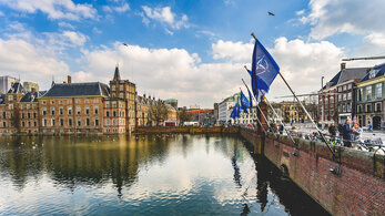 NATO flags in the Hague