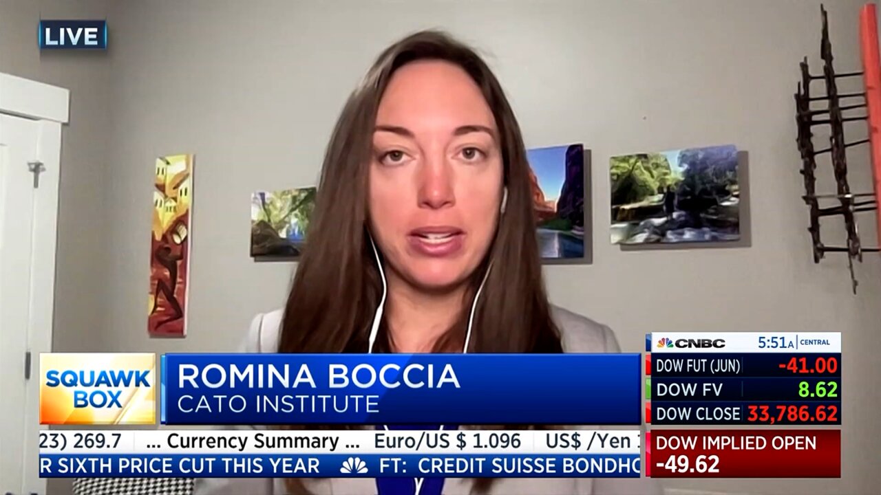 Romina Boccia discusses the debt limit on CNBC s Squawk Box Cato