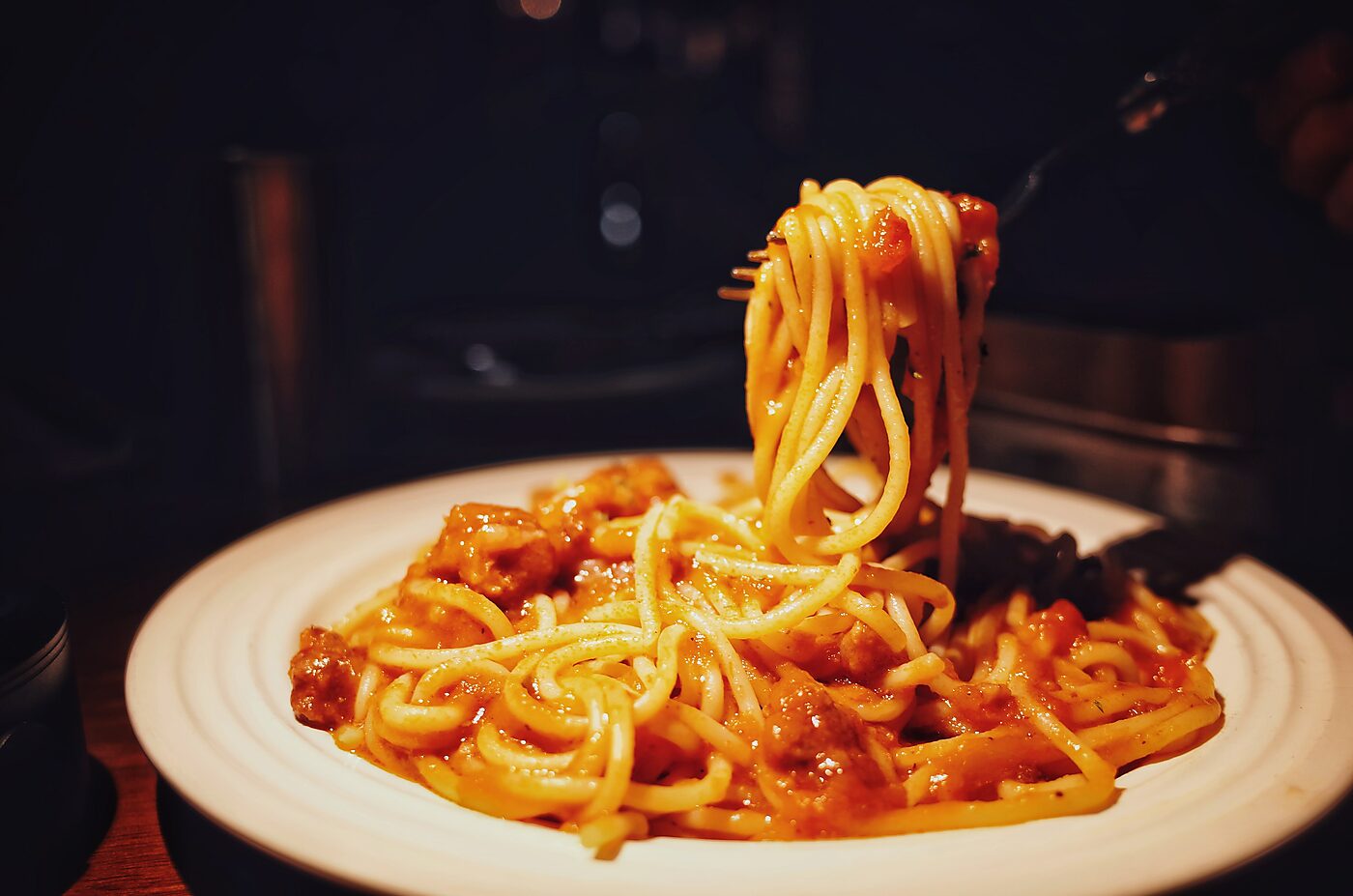 Pasta with tomato sauce. Photo by Yeh Xintong on Unsplash.