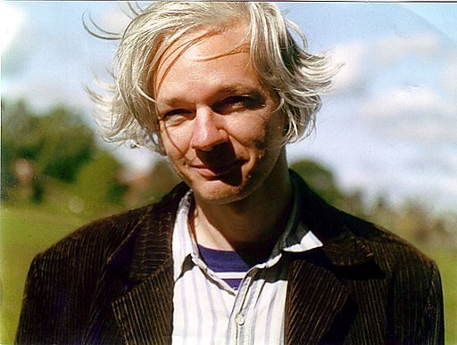 A portrait of a young Julian Assange