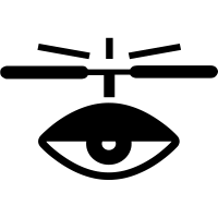 Drone surveillance icon