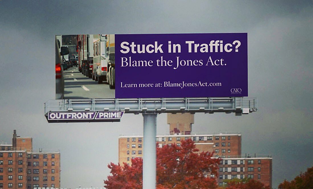 Cato Jones Act billboard