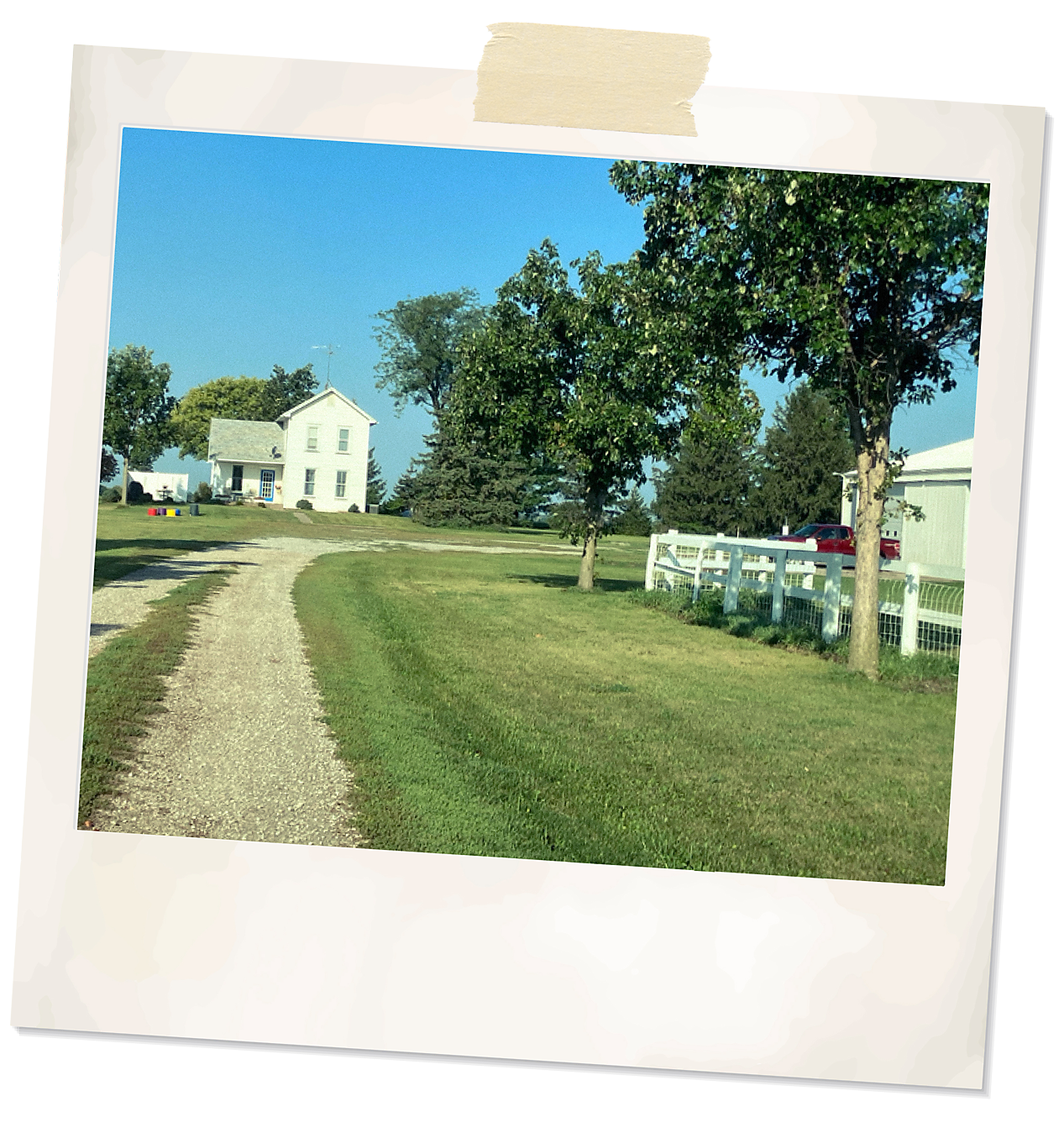 Polaroid of image from Bill Furlong, Iowa Farmer (House)
