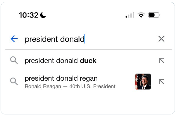 President Trump search duck