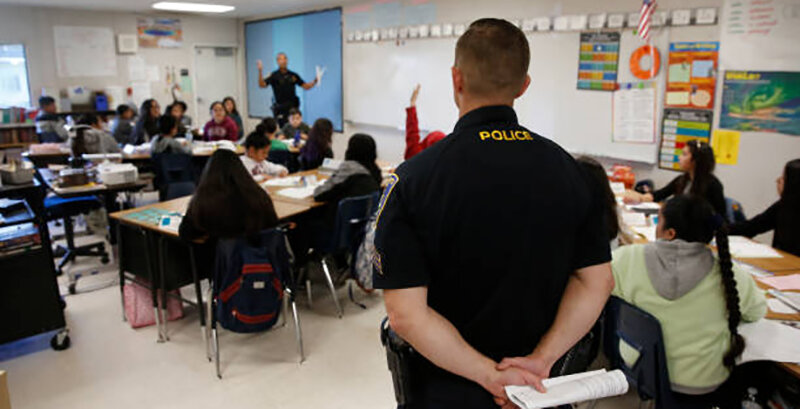 Cops in classroom