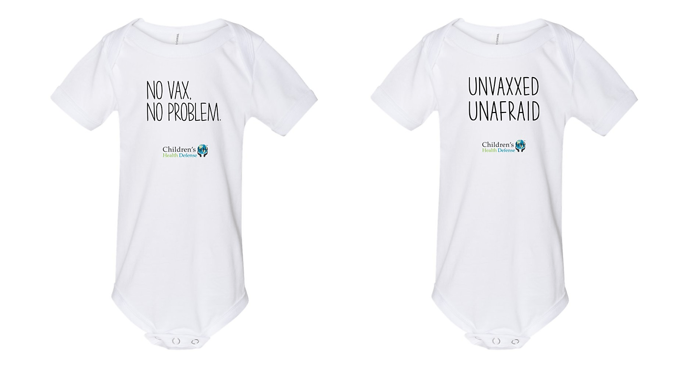 Anti-vaccine onesies.