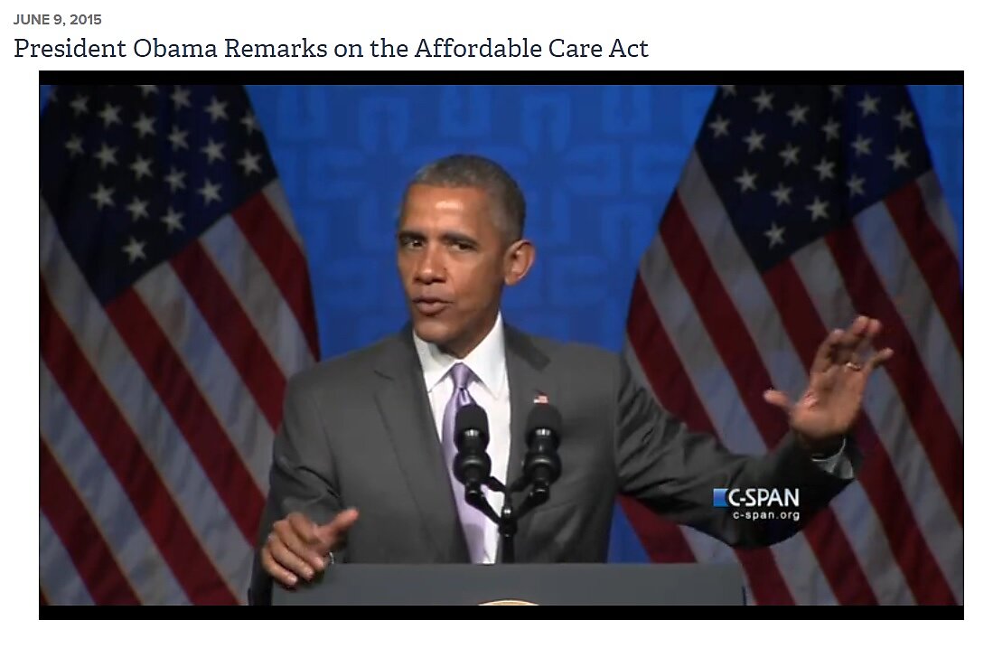 President Obama delivers a speech on health care to the Catholic Health Association.