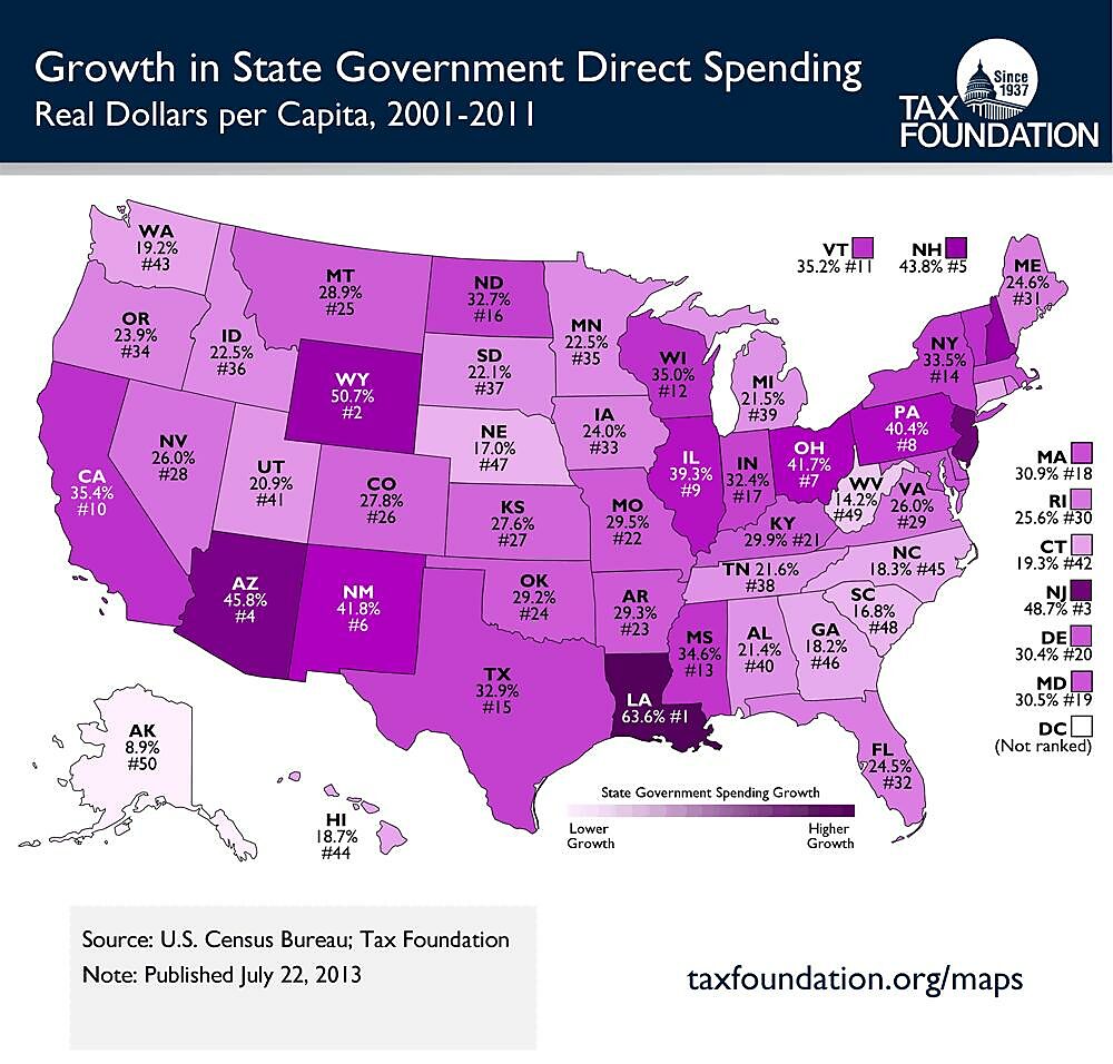 State Spending Map