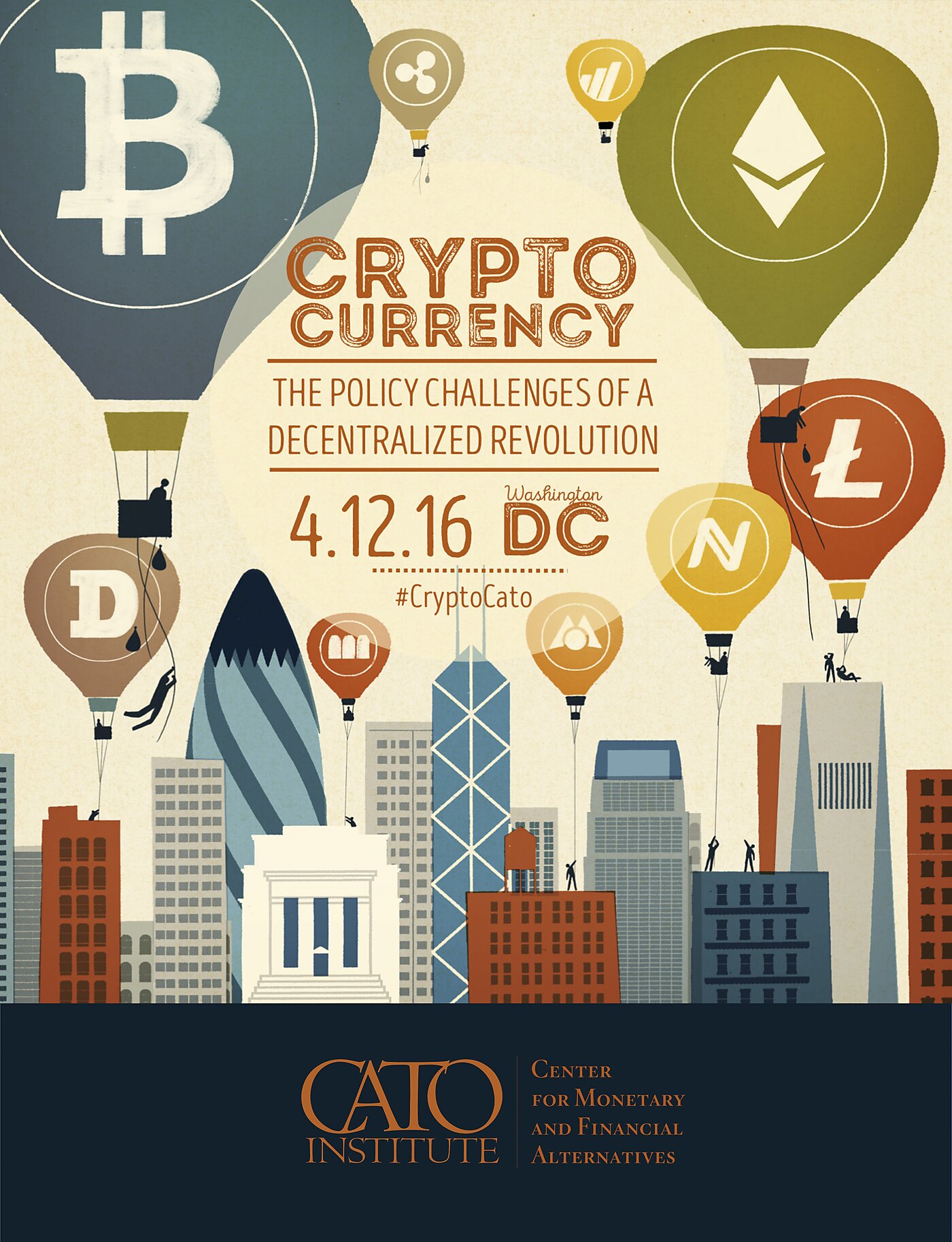 cryptocurrency, cato, bitcoin, digital money, selgin, byrne, giancarlo, mulvaney, ethereum, case, ripple
