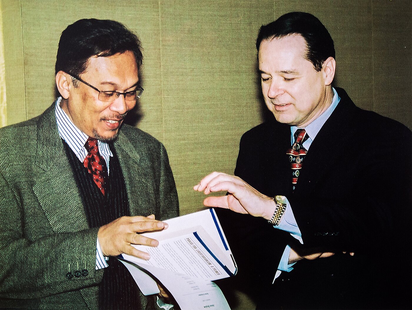 Anwar Ibrahim and David Boaz