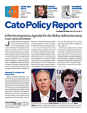 Cato Policy Report - November/December 2020 - Cover