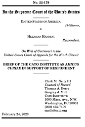 United States V. Hansen | Cato Institute