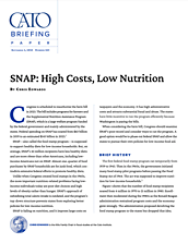 Briefing Paper - 163 - SNAP: High Costs, Low Nutrition cover