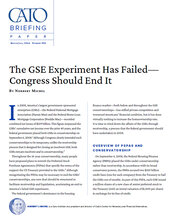 The GSE Experiment Has Failed—Congress Should End It - temp pub cover