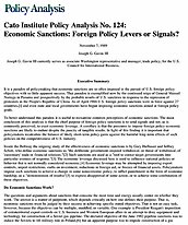 Economic Sanctions: Foreign Policy Levers Or Signals? | Cato Institute